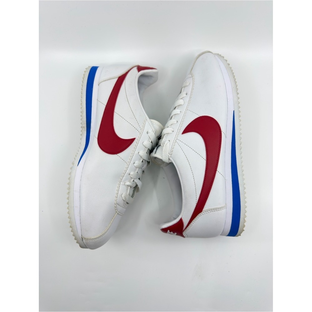 Nike Womens Size 9 White Red Blue Cortez Classic Leather Sneakers 807471-103 - Picture 8 of 10